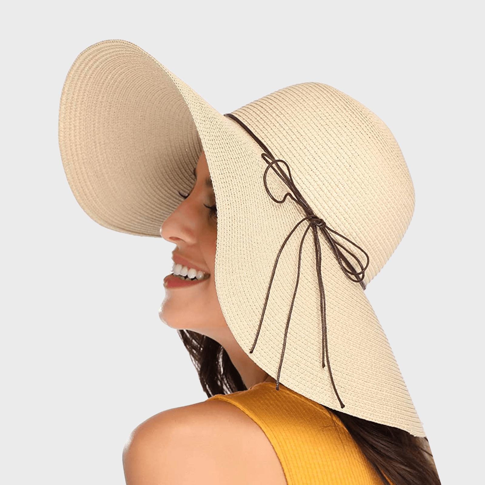 Fashion (One Size) 2021 Summer Woman Sun Hats Anti-UV Female