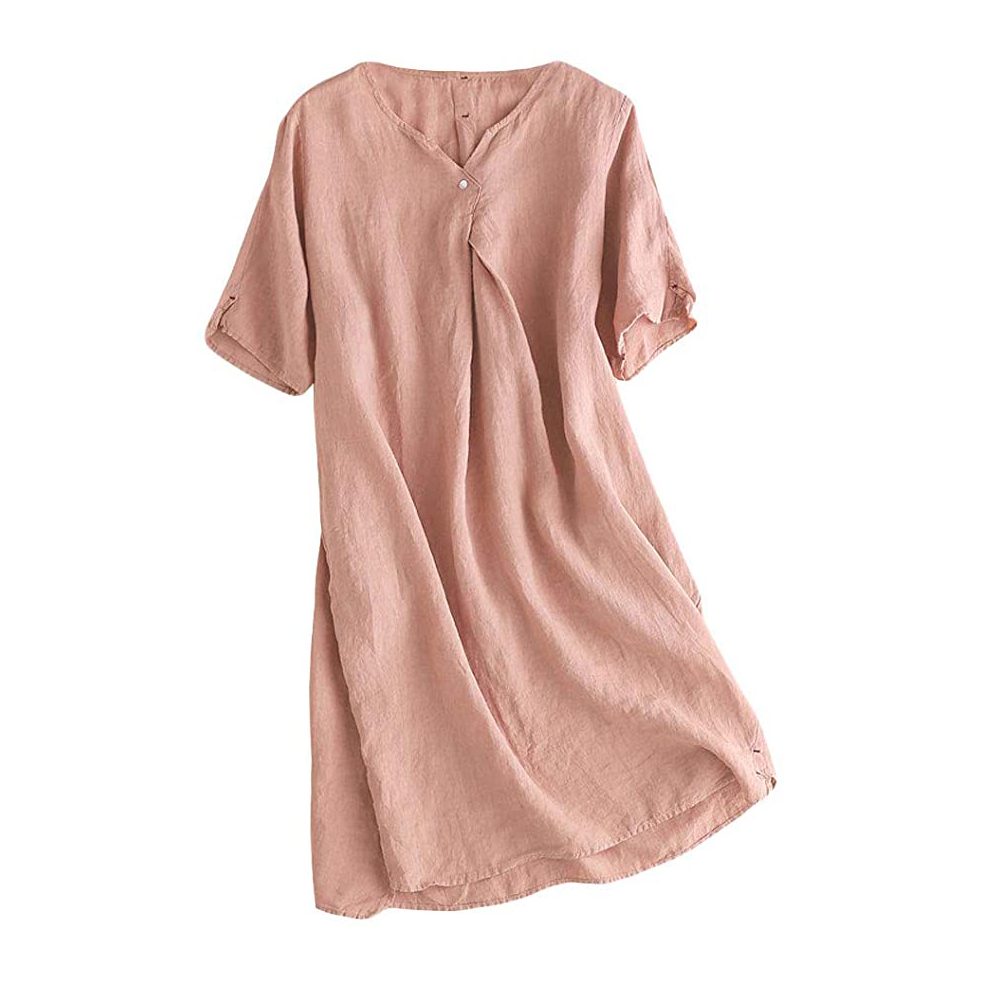 Mordenmiss Linen Tunic Dress