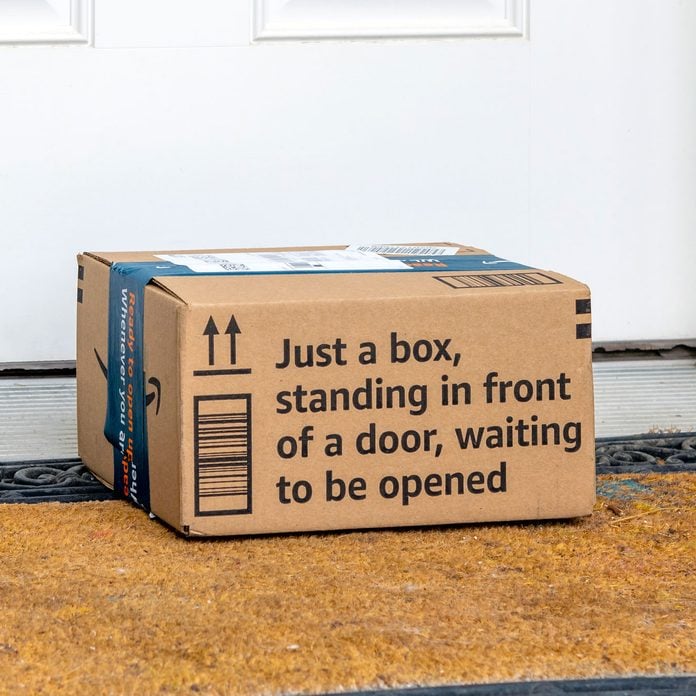 Amazon Prime Shipped Cardboard Box Package With 