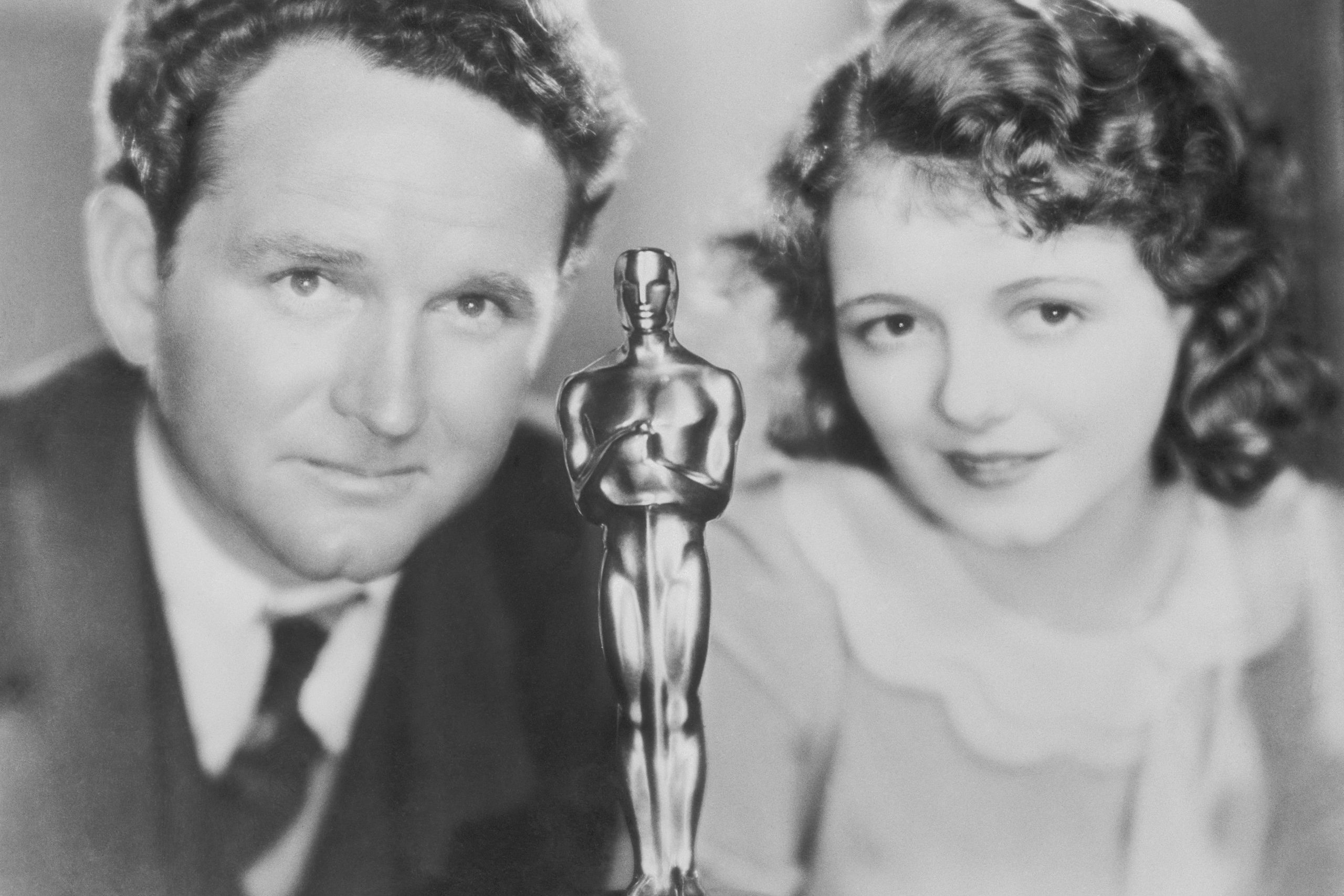 Janet Gaynor and Frank Borzage with Academy Award