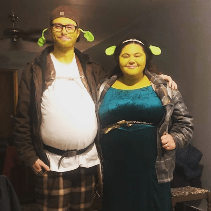 Shrek Costume Via Amberstaton7 Instagram
