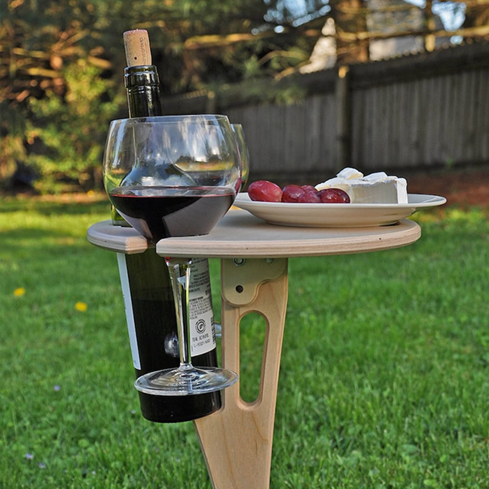 Faircraftusa Outdoor Wine Table Via Etsy