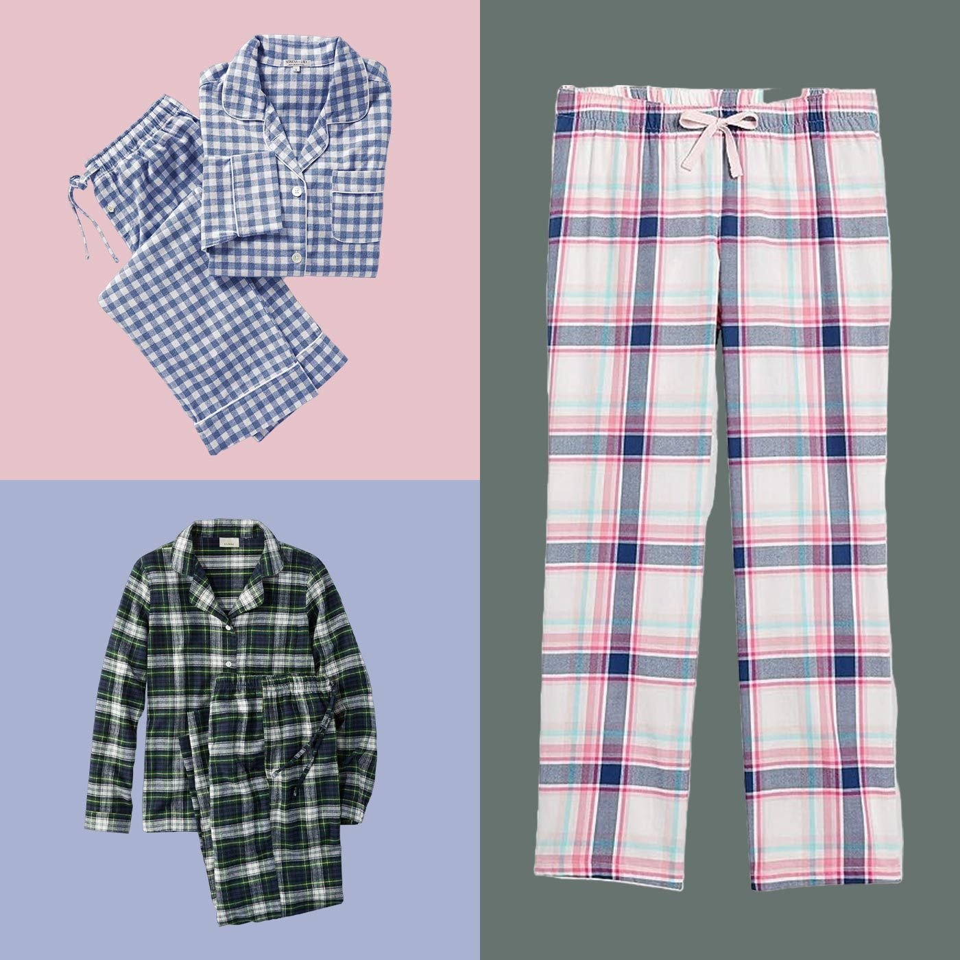 Regular Fit Flannel Pajamas