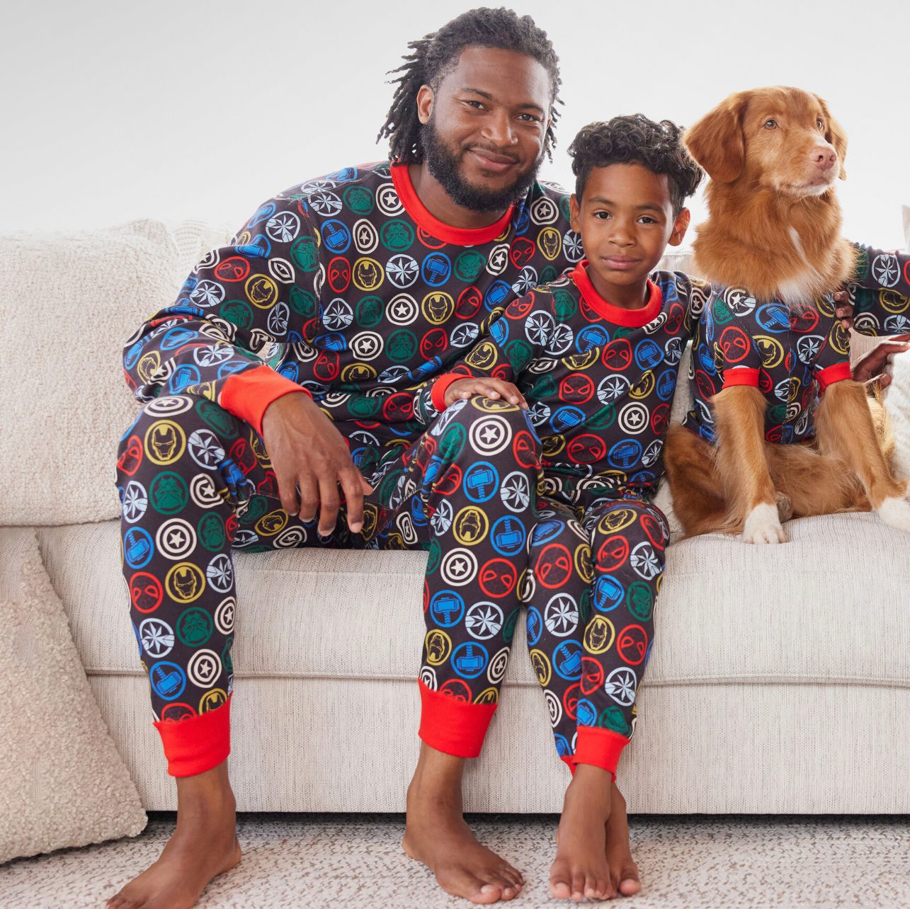Grinch Family Christmas Pajamas - Matching Couple Pajama Sets With Socks  for Men and Women