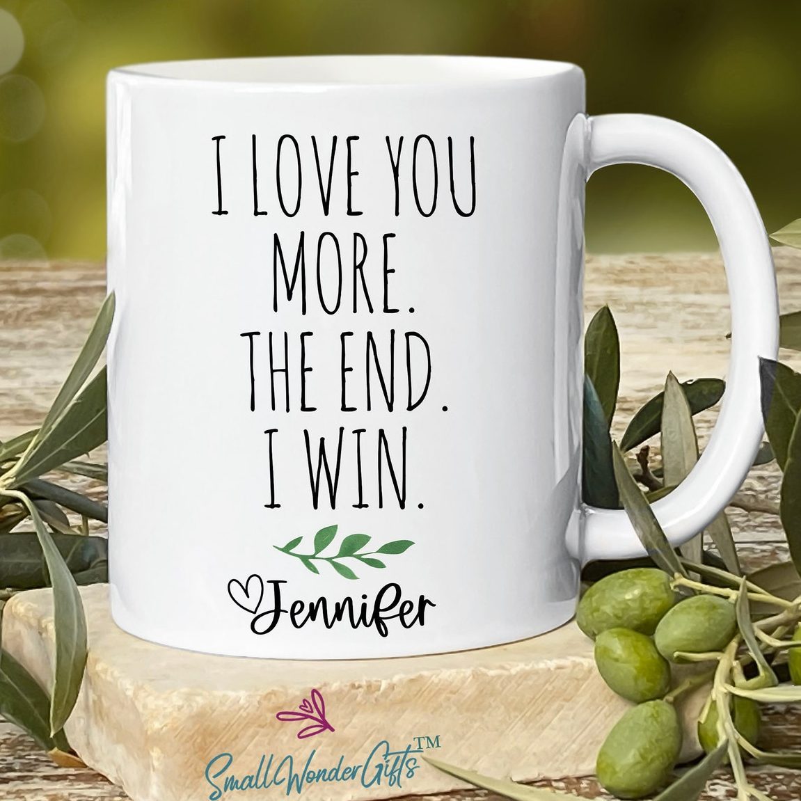 Small Wonder Gifts Personalized I Love You More Mug
