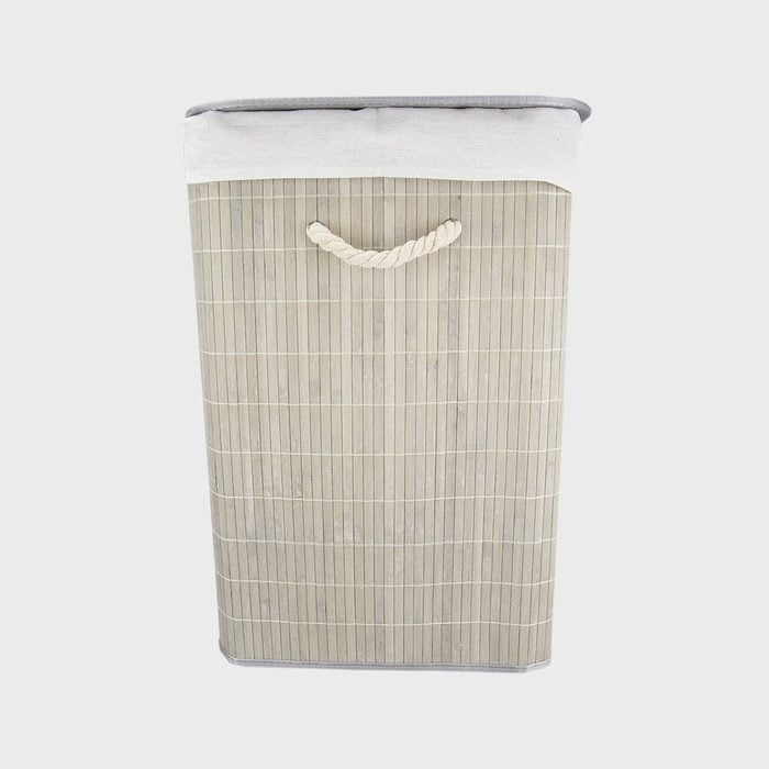 Sand And Stable Bamboo Rectangular Laundry Hamper