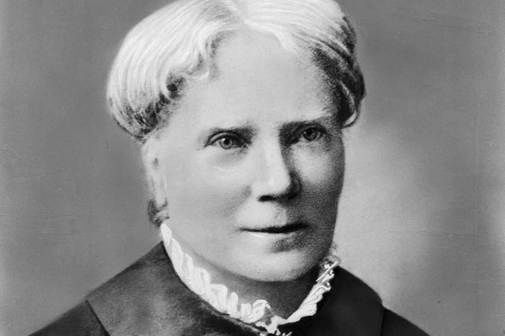 black and white portrait of Elizabeth Blackwell