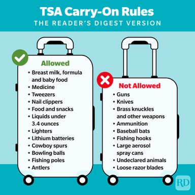 TSA Carry-On Rules: Items You Can and Can't Take on a Flight in 2023 ...