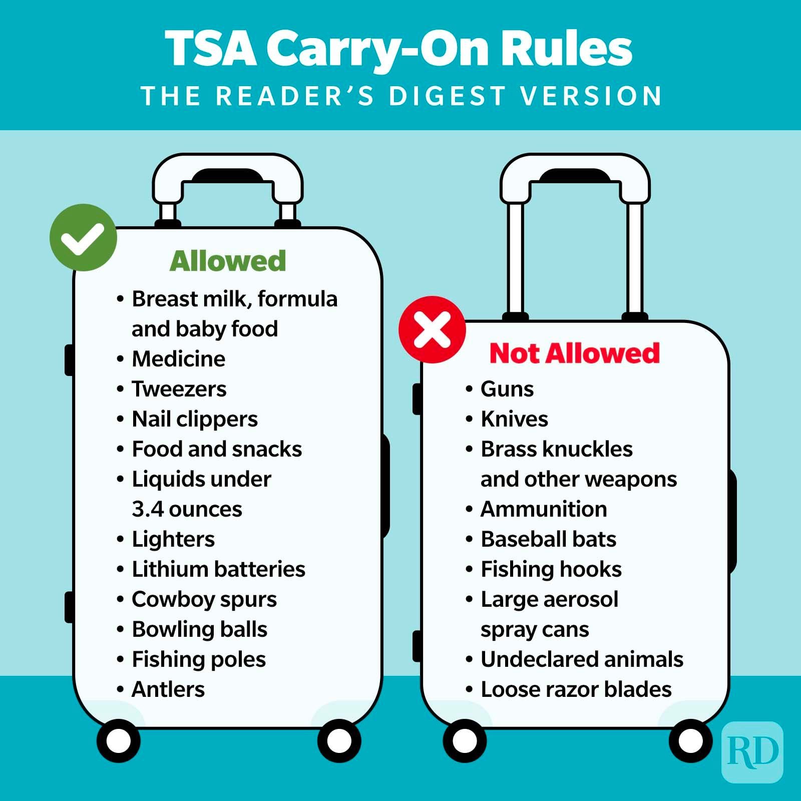international travel baggage rules