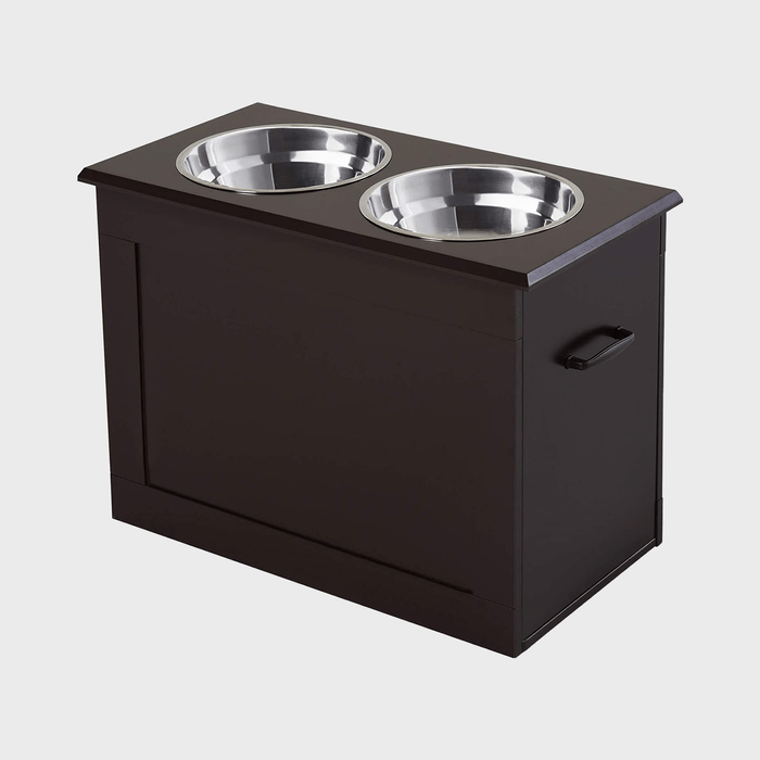 Pawhut Raised Pet Feeding Storage Station Ecomm Via Amazon.com