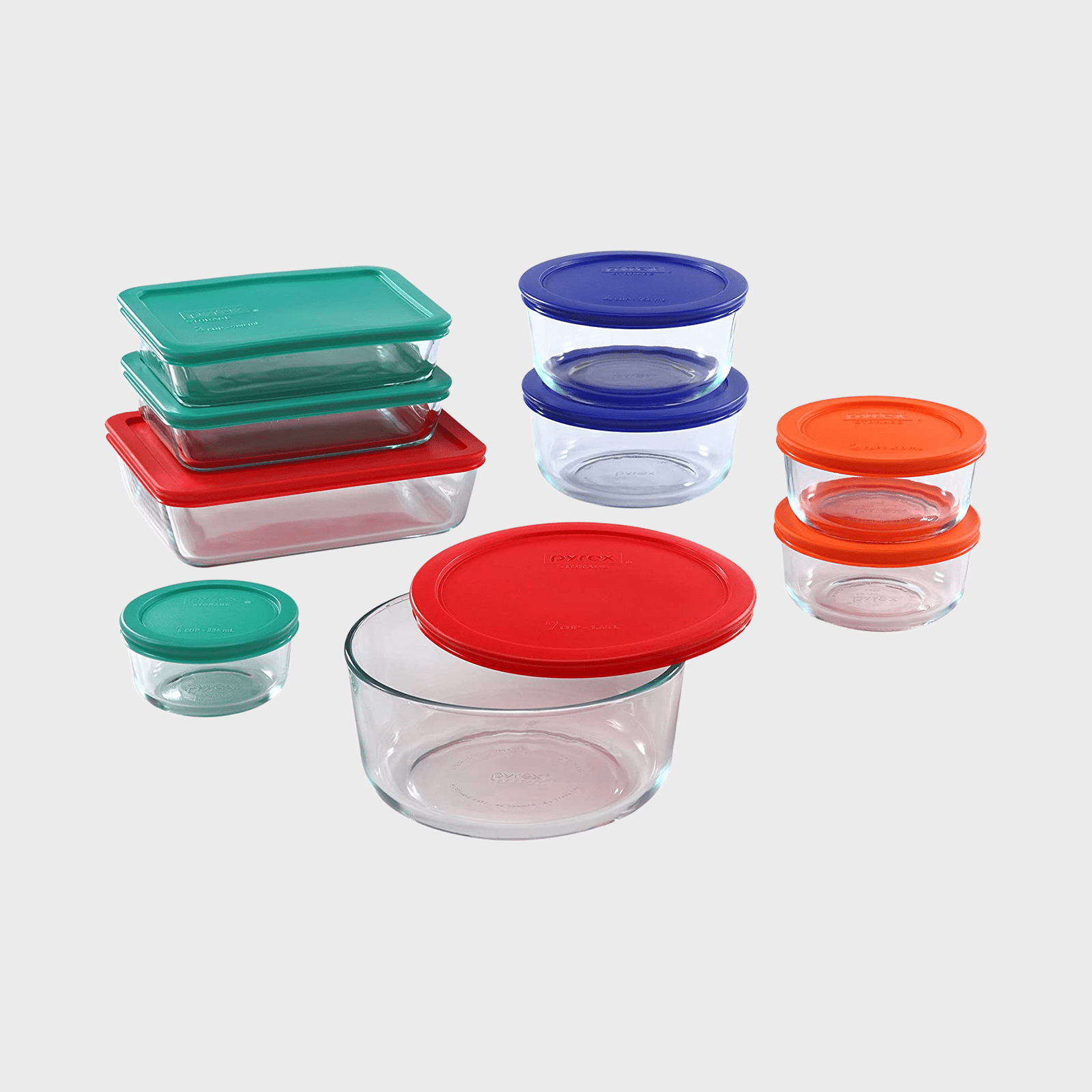 Mcirco Glass food storage containers locking lids upgraded airtight 10 pack  2 cl