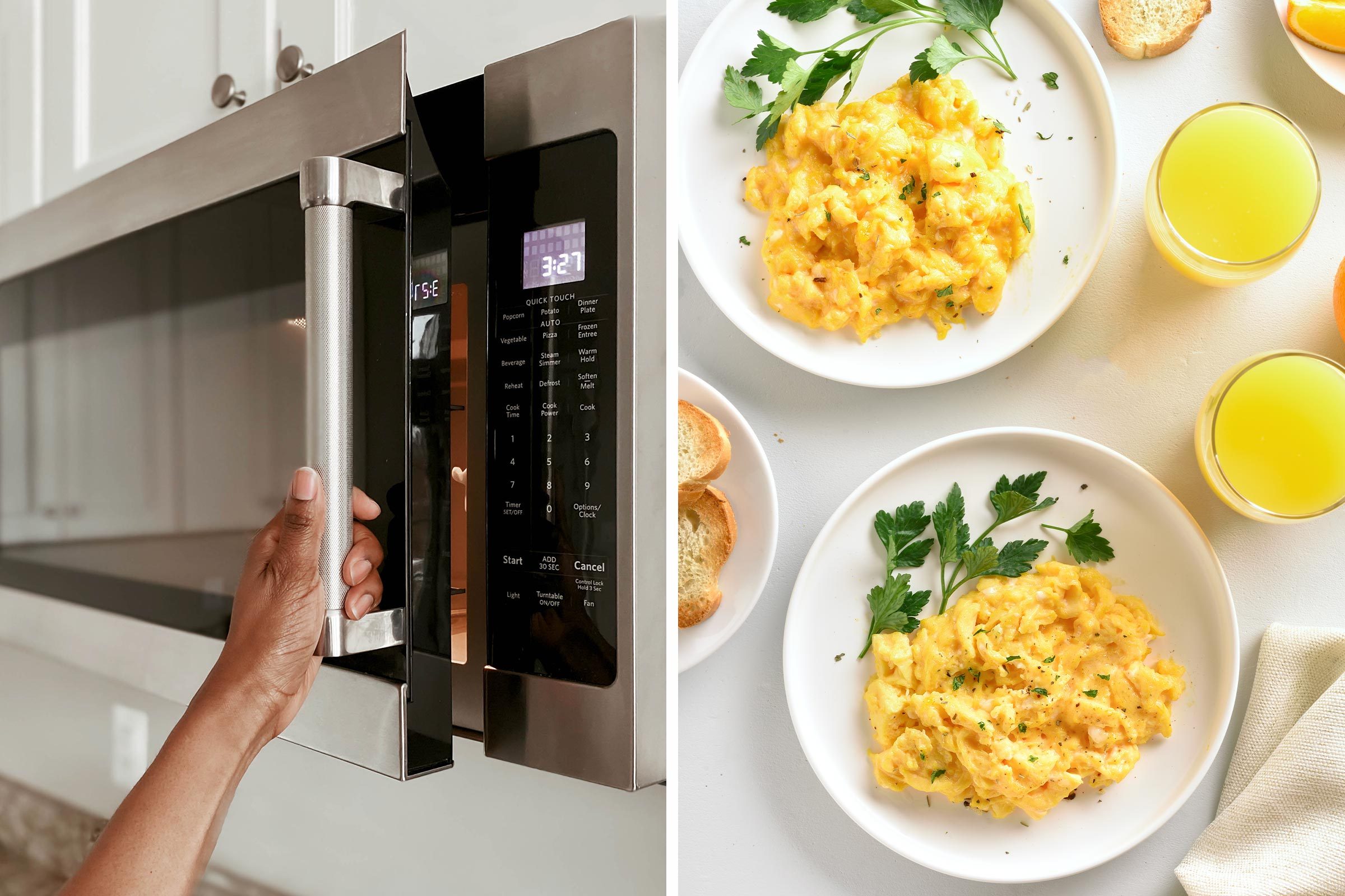 Microwave scrambled eggs recipe