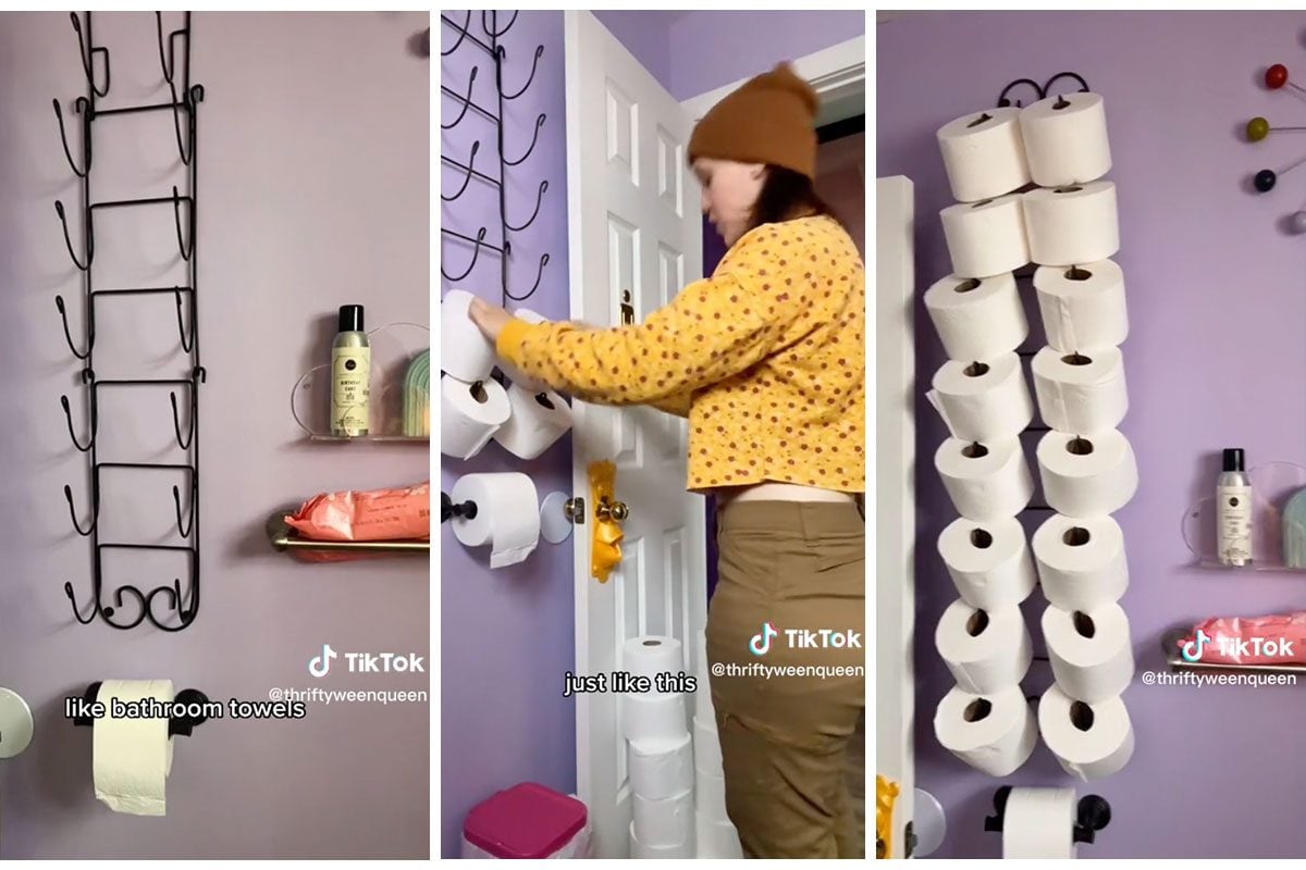 This Toilet Paper Storage Hack Is Genius for People Tight on Space