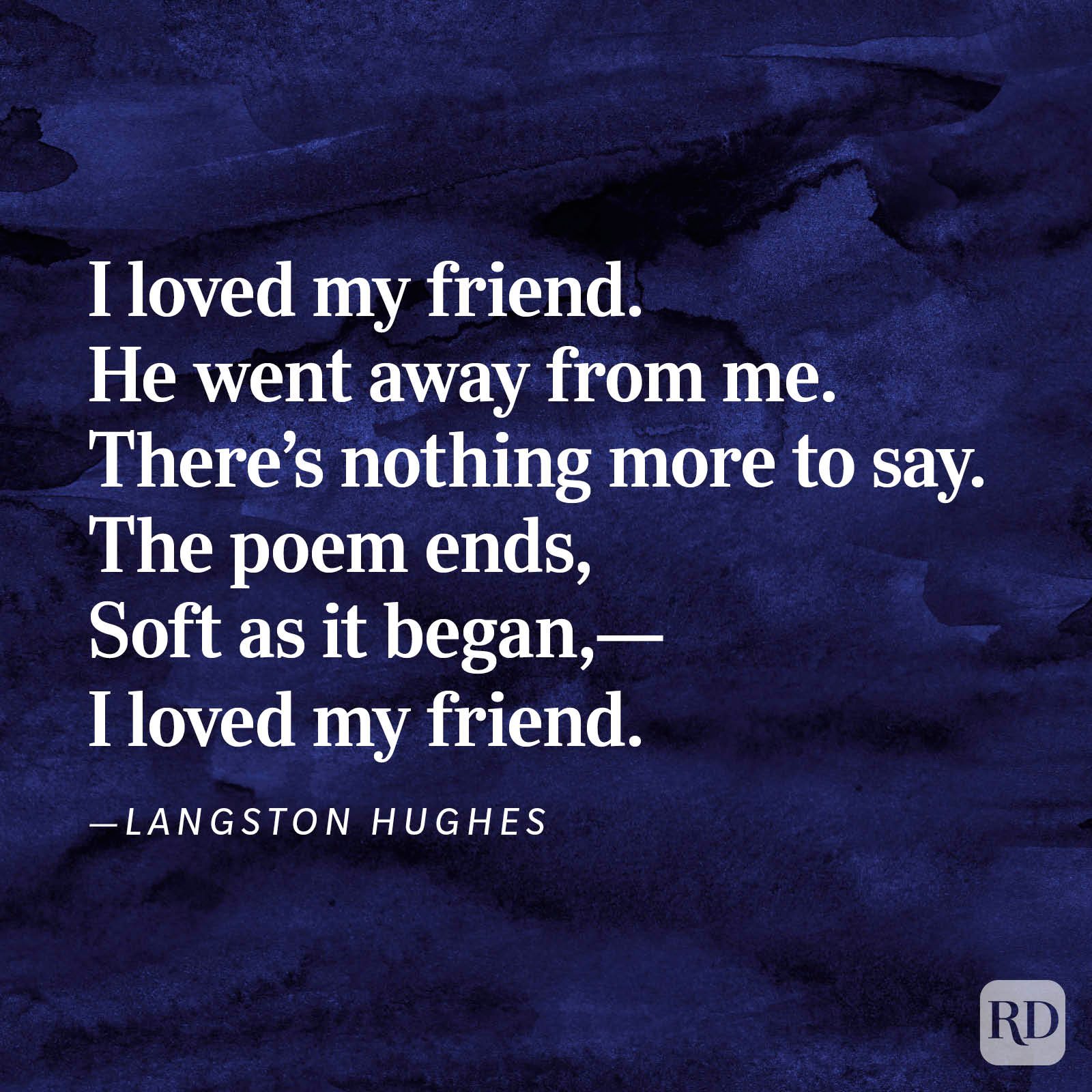friend passing away poems