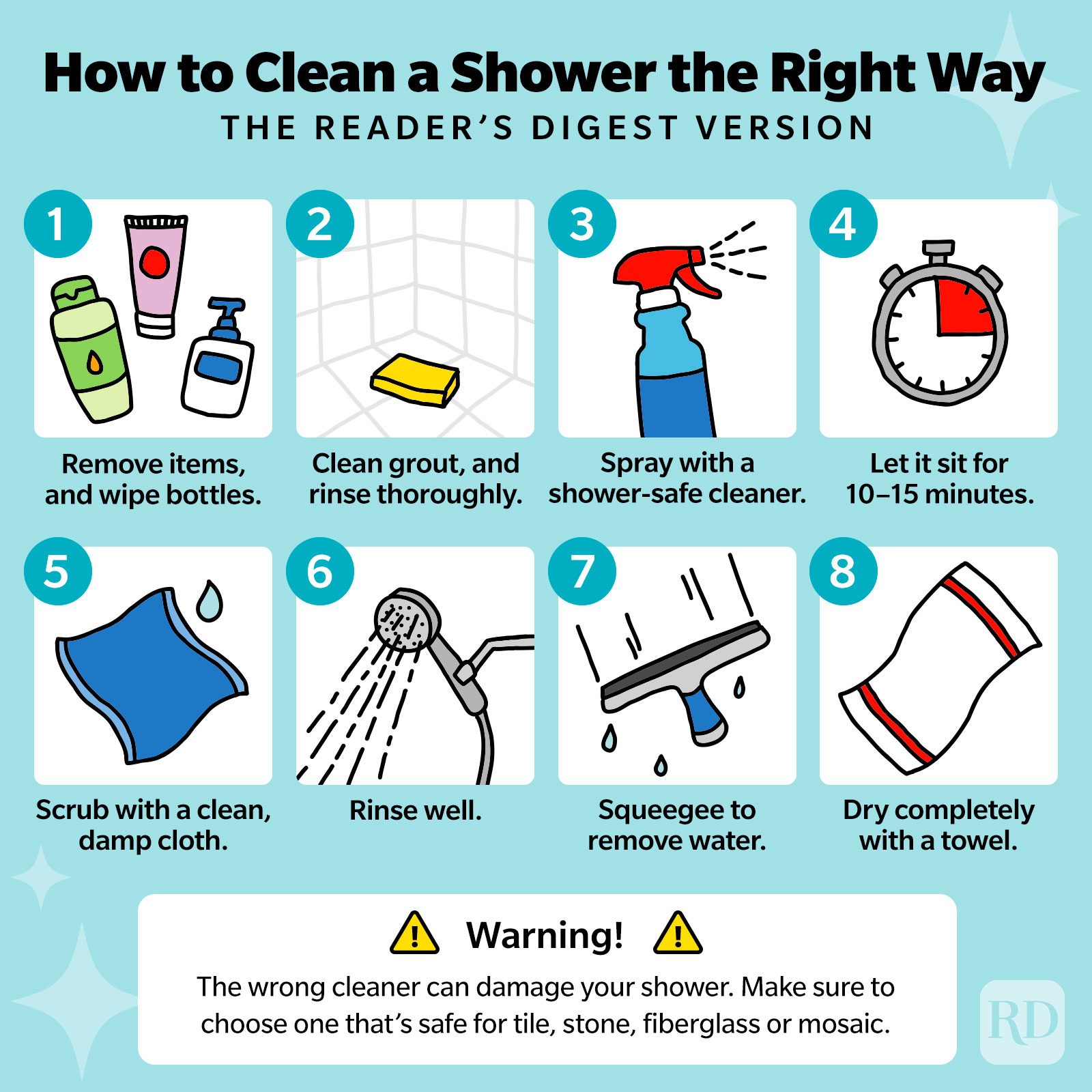 Clean while you shower with this simple trick