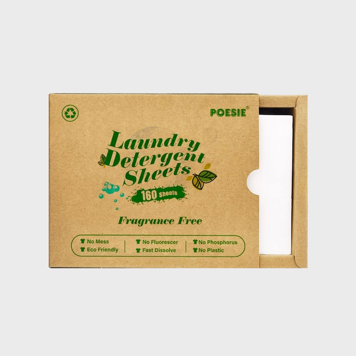 CLEARALIF Eco Friendly & Hypoallergenic Laundry Detergent Sheets 160 L