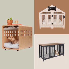 Frisco Venice Dog Crate Credenza & Mat Kit