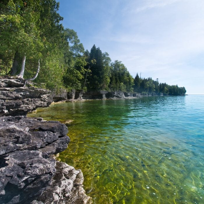 Cave Point - Lake Michigan Coastline - Door County, Wisconsin