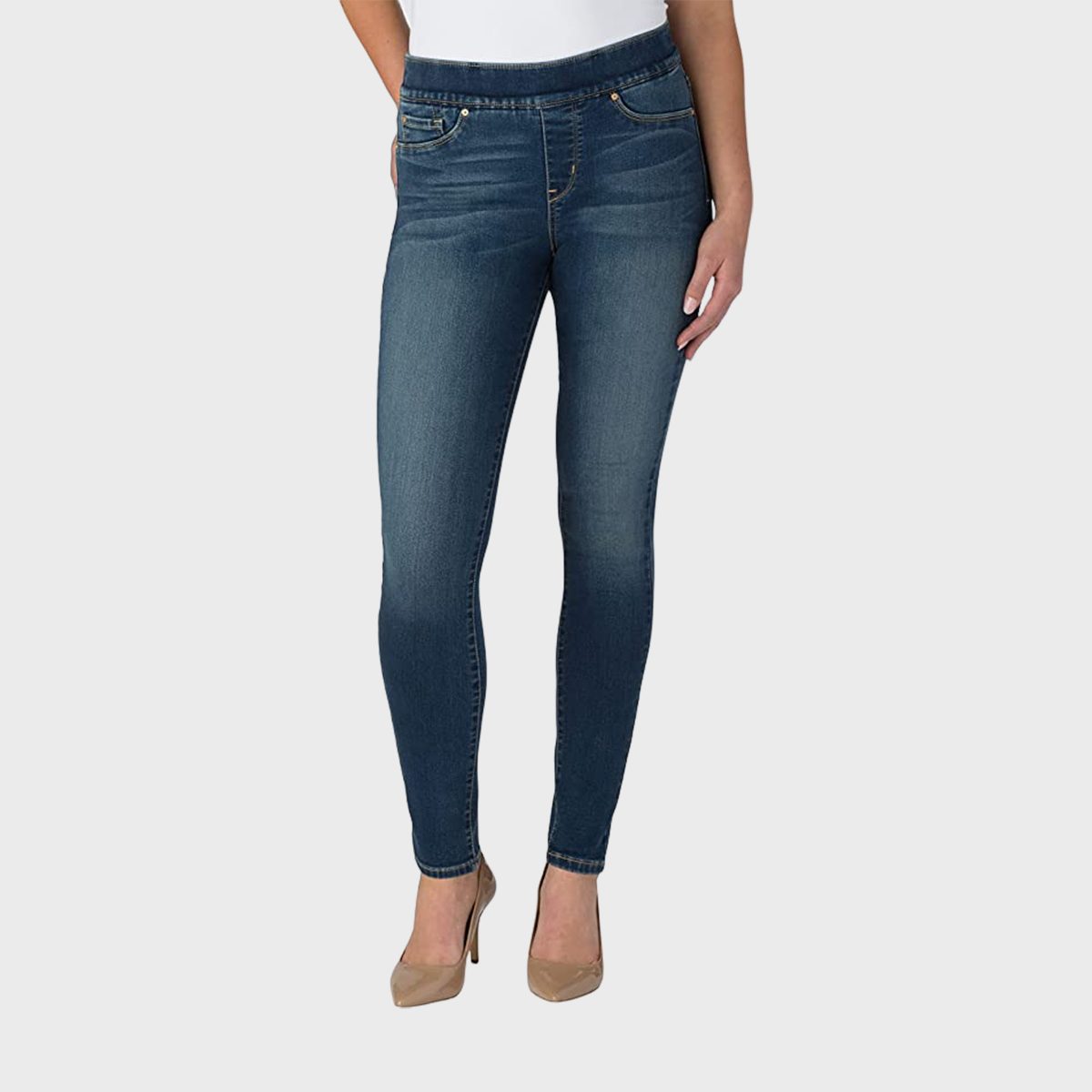 Women's LC Lauren Conrad Feel Good Midrise Super Skinny Jeans, Size: 8, Blue