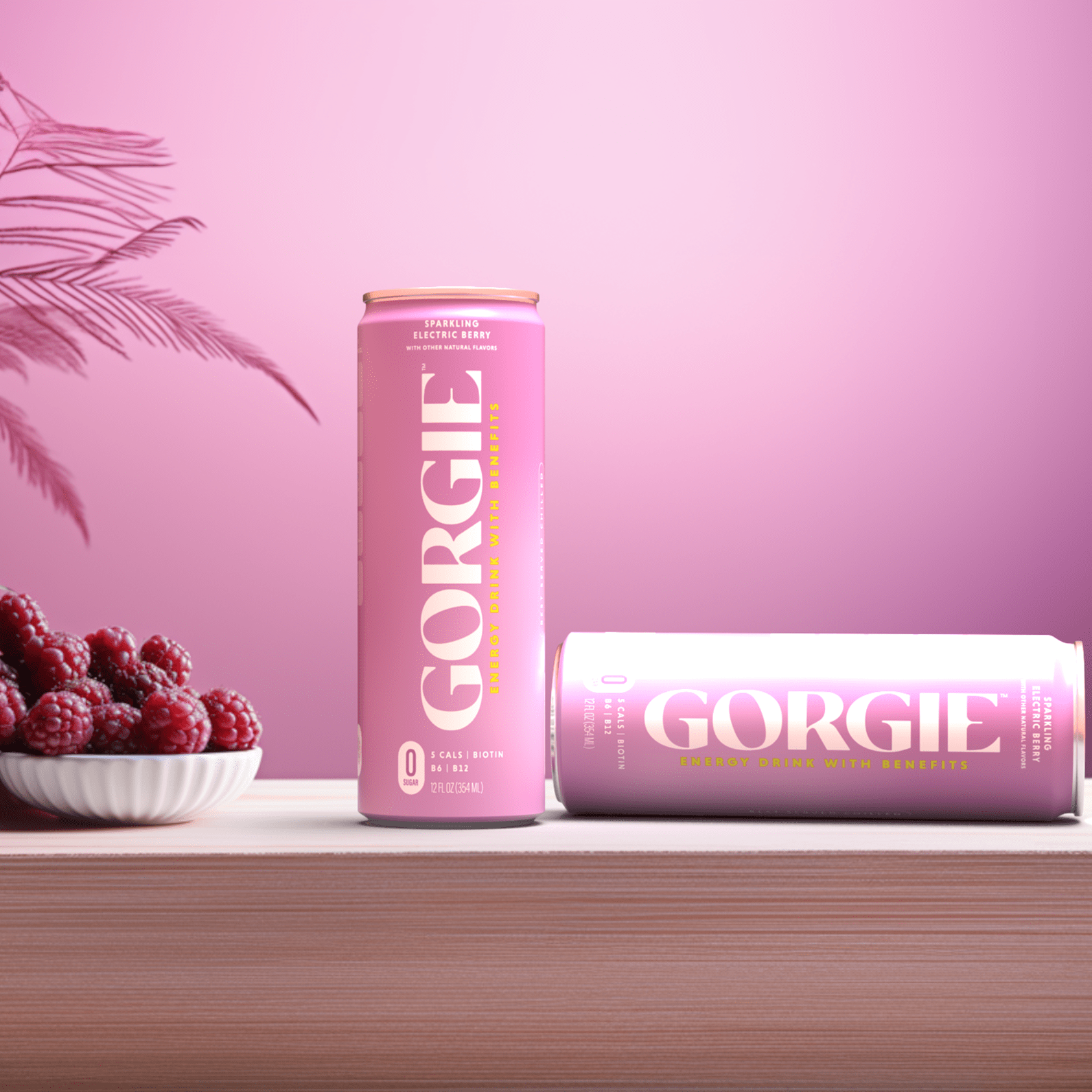 GORGIE pink cans