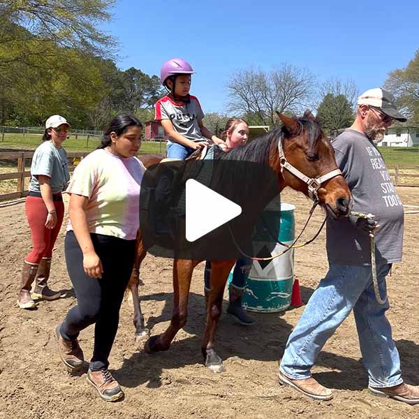 girl riding a horse 