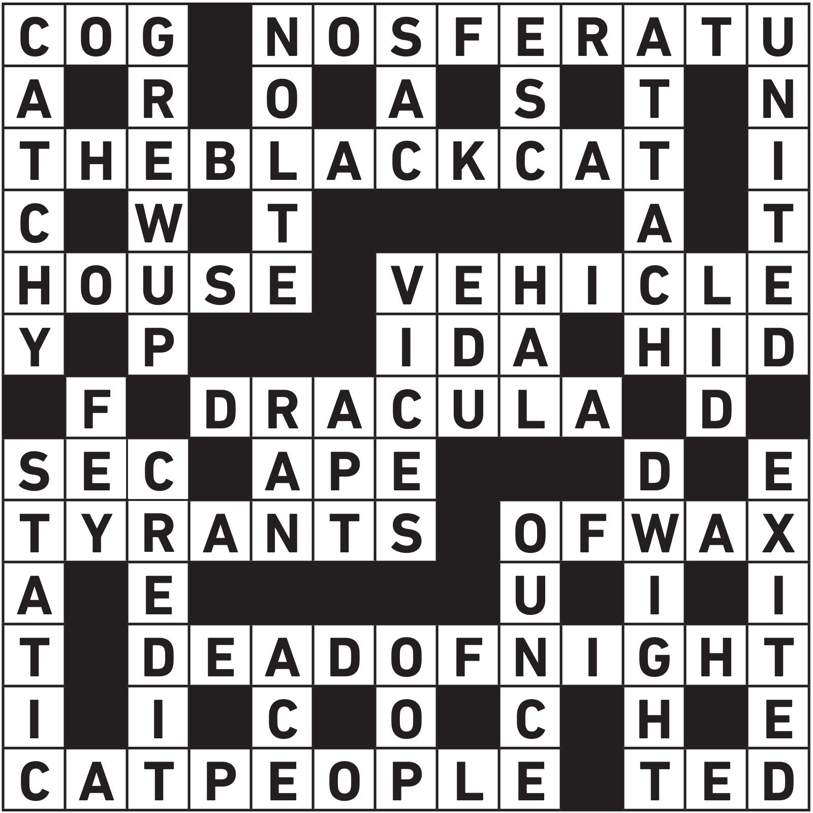 May 2023 Printable Crossword Answers