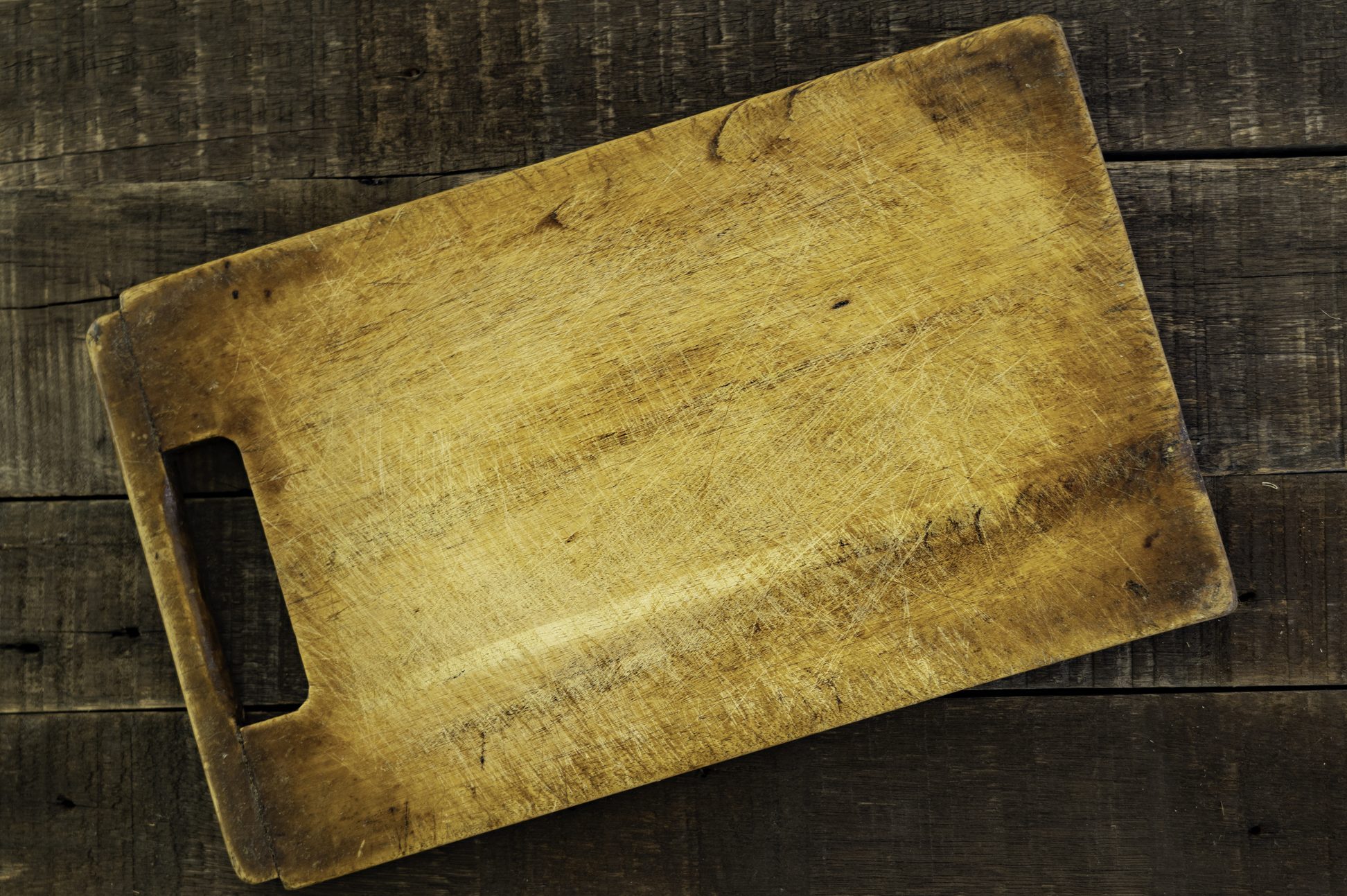 Old wooden cutting board