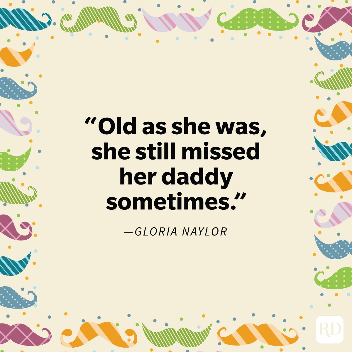 Heartfelt Father's Day Quotes That Celebrate The No 1 Guy In Your Life with moustache in different patterns framing it