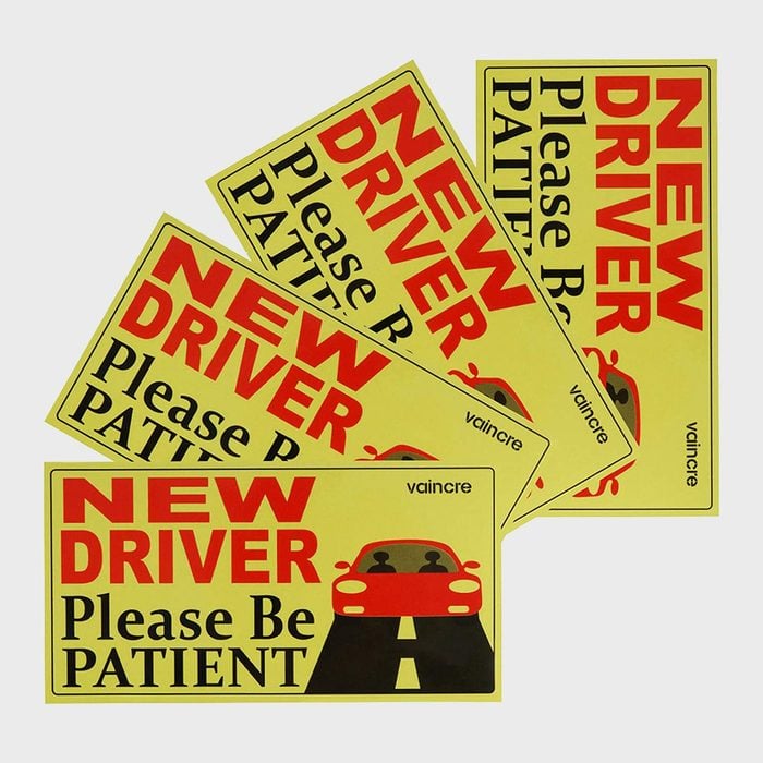New driver sticker