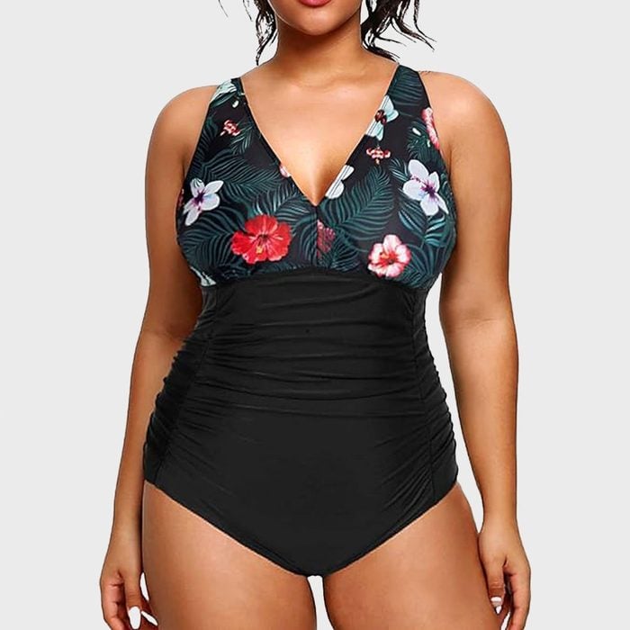 Aqua Eve Plus Size One Piece Swimsuit