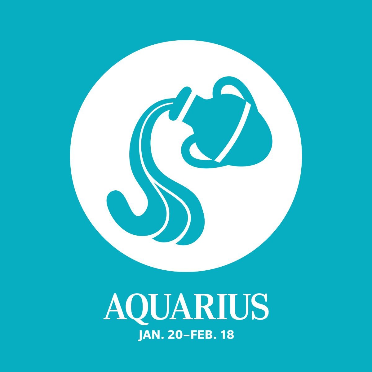 Smartest Zodiac Sign Aquarius Graphic