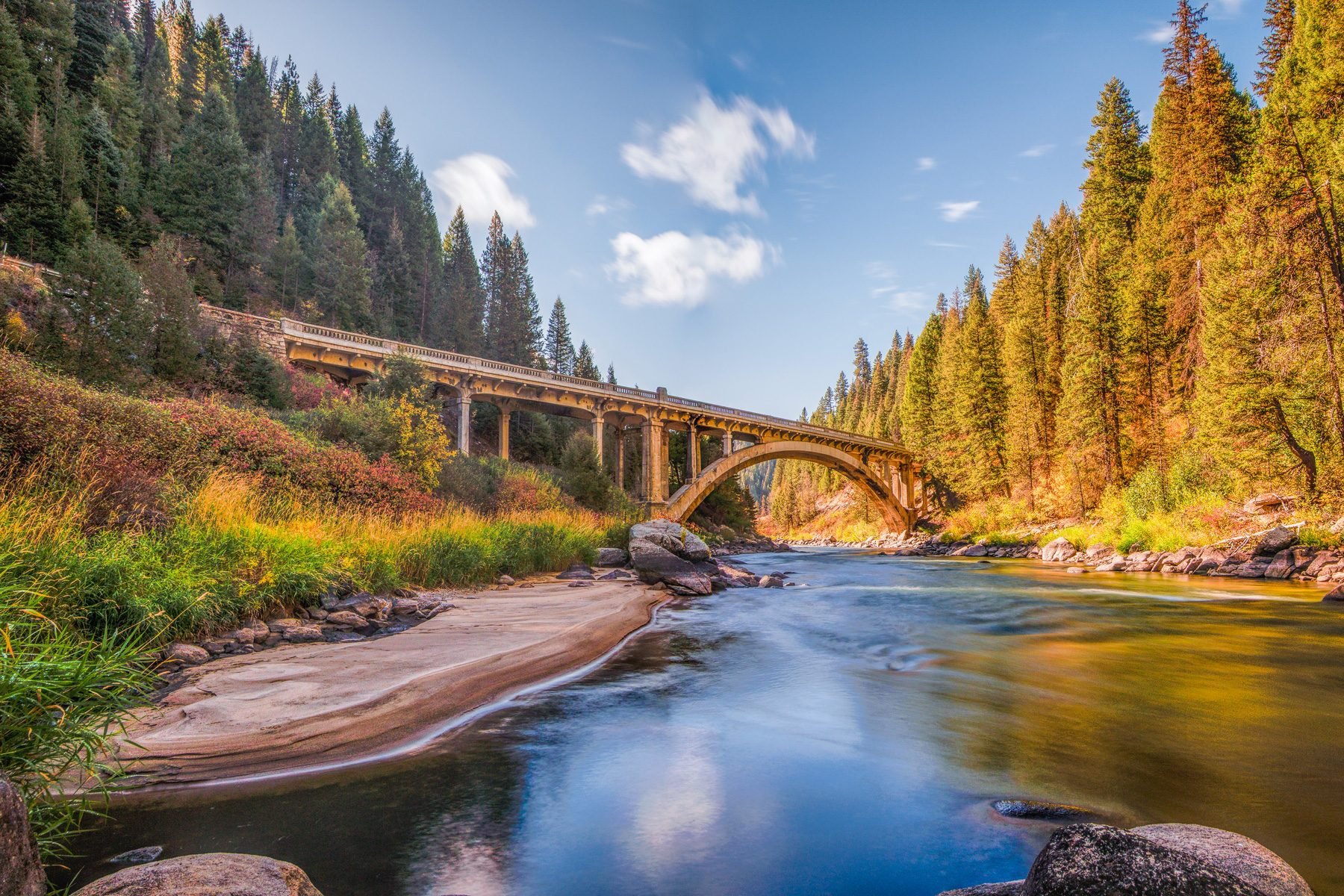 Payette River Scenic Byway in Smiths Ferry, Idaho