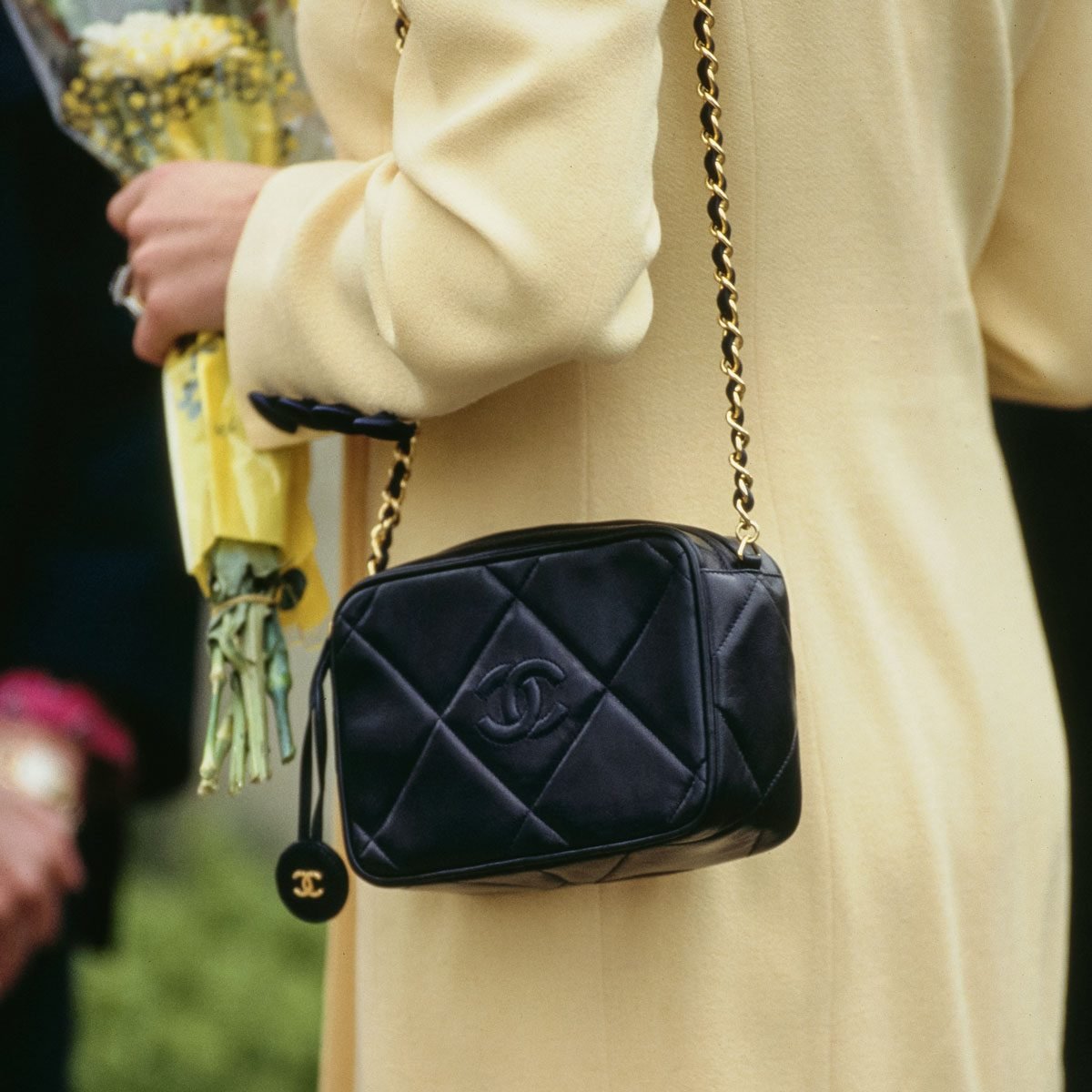 Princess Diana With Her Chanel Bag