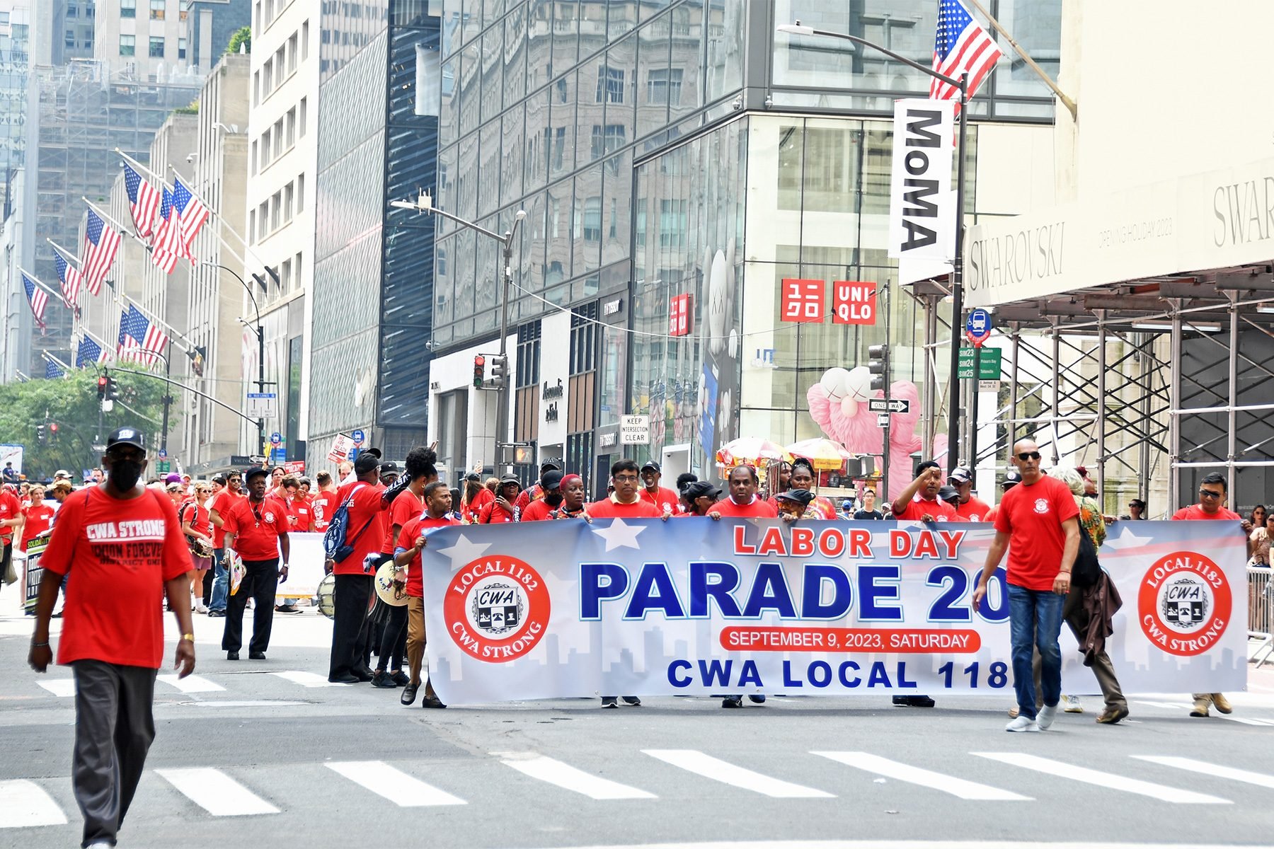 Annual New York Labor Day Parade Marches Up Fifth Avenue