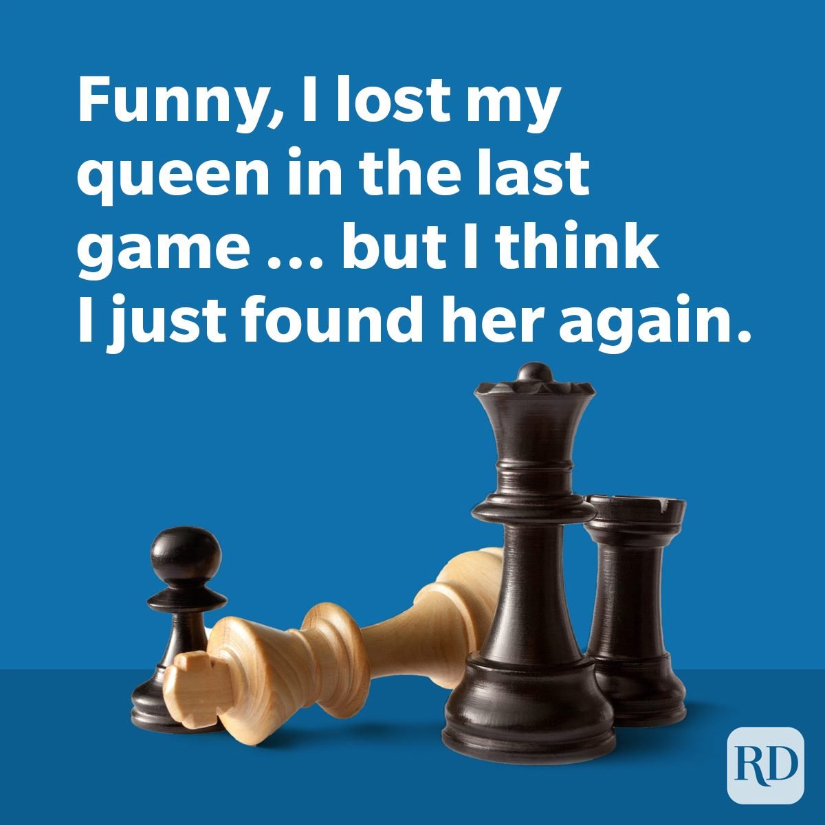 Nerdy Pickup Lines That Are Pretty Acute chess pieces queen on blue background