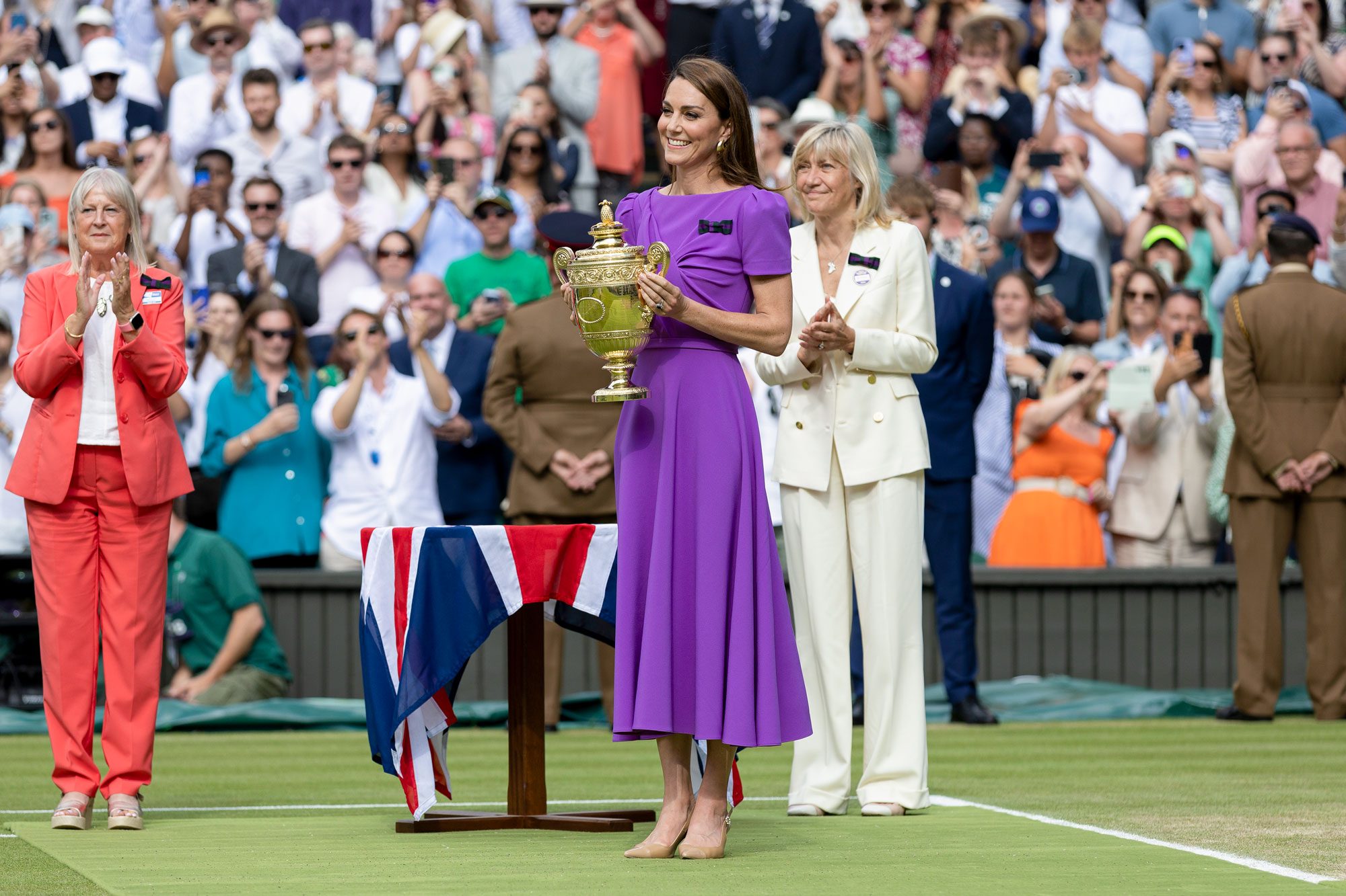 Catherine Princess Of Wales Presents The Winners Trophy