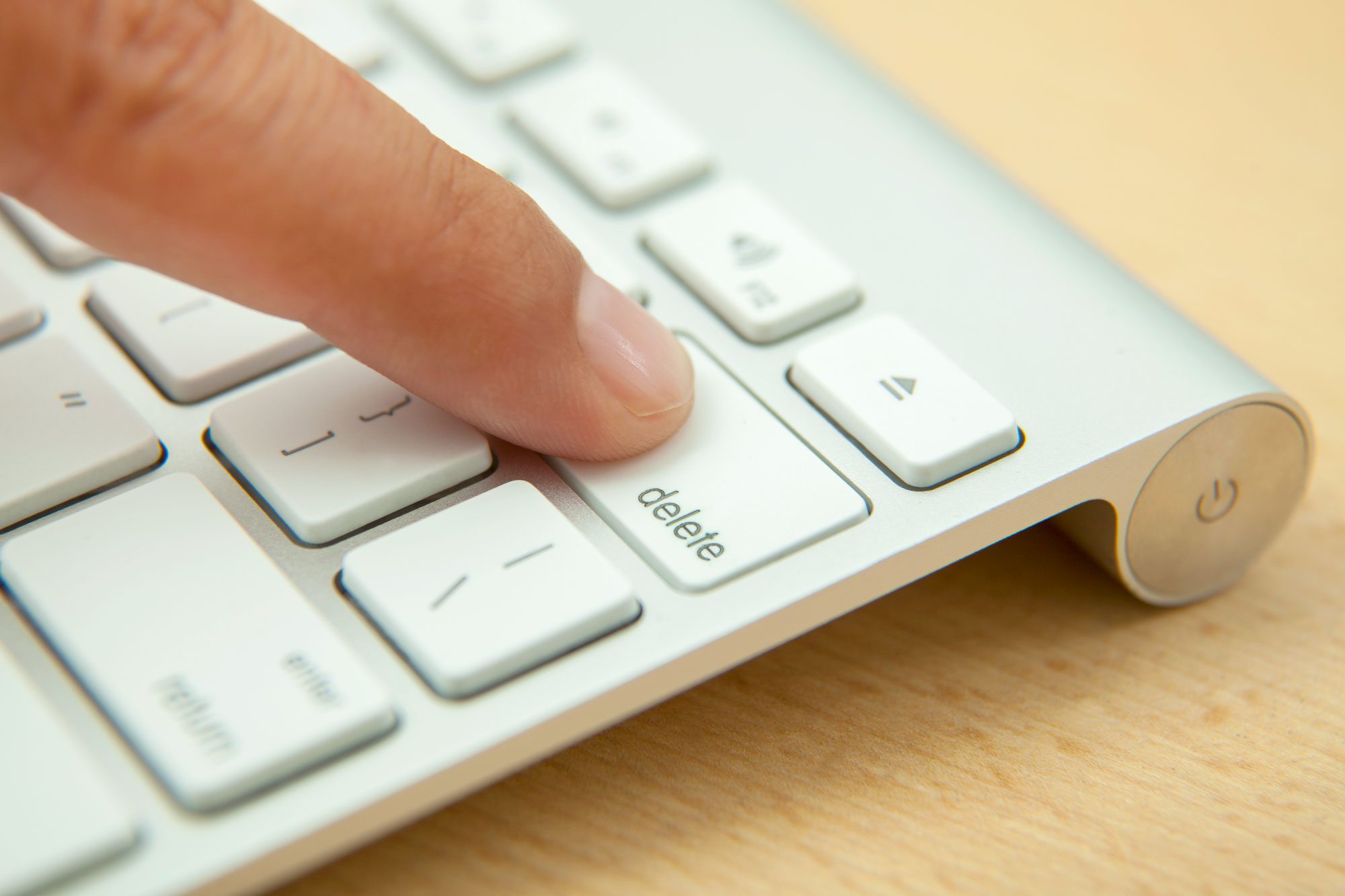 Delete Button On The Computer Keyboard