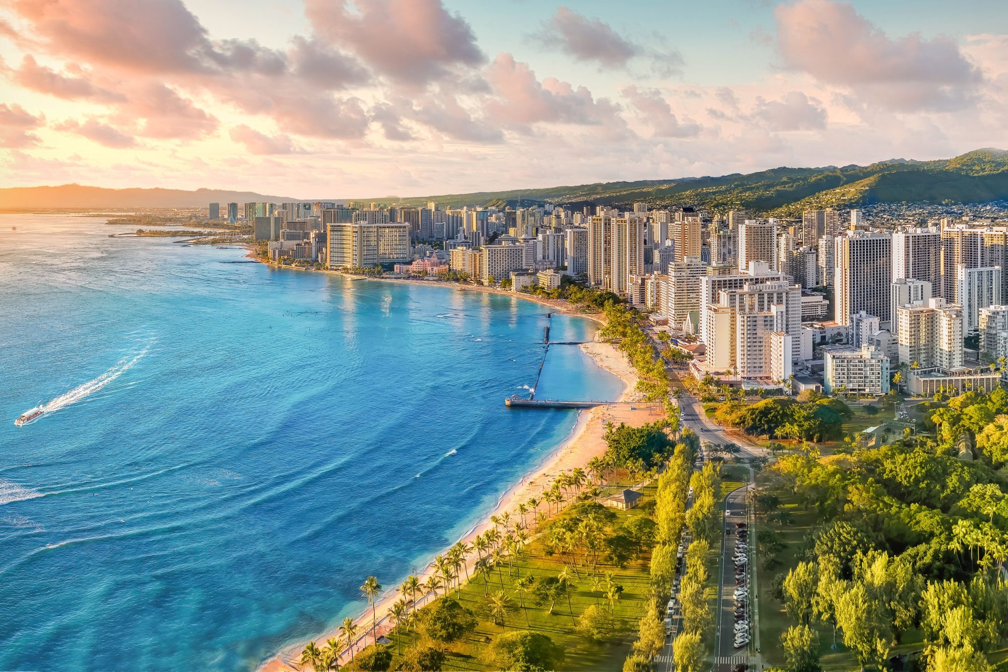 Honolulu Skyline During Blue Hour