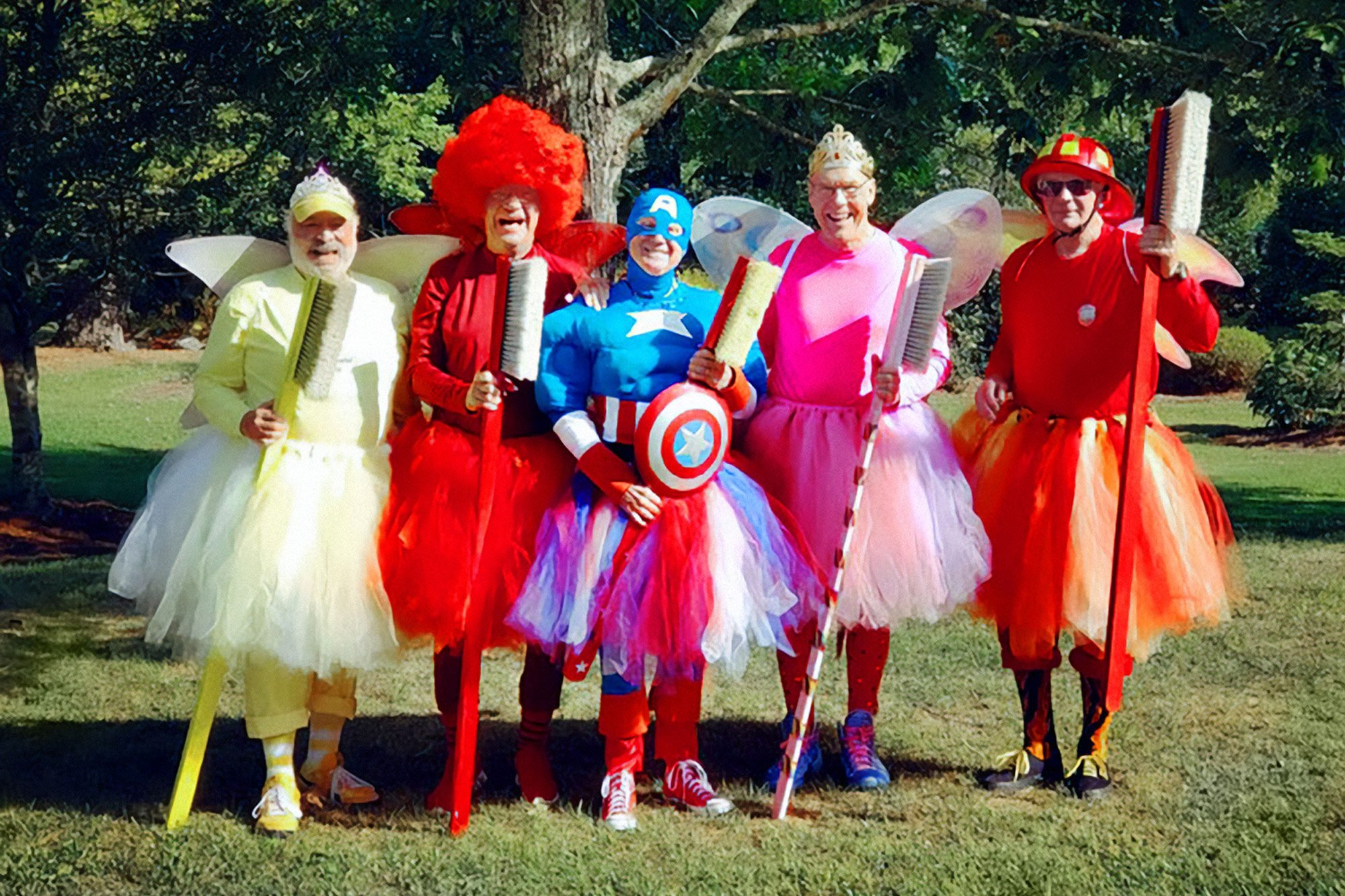 The Tooth Fairies are the clinic's eye-catching mascots.