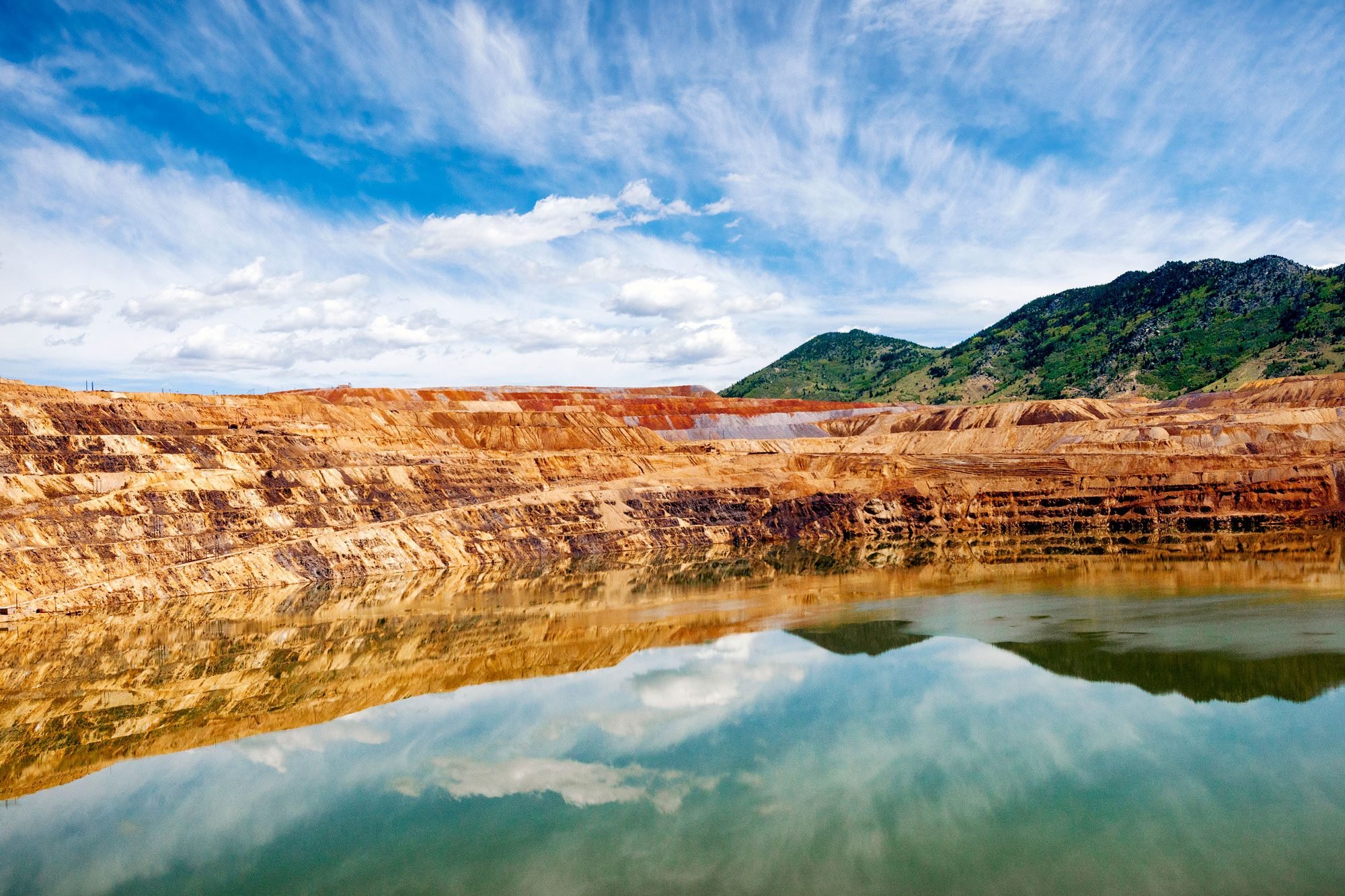 Butte's Berkeley Pit, a former copper mine