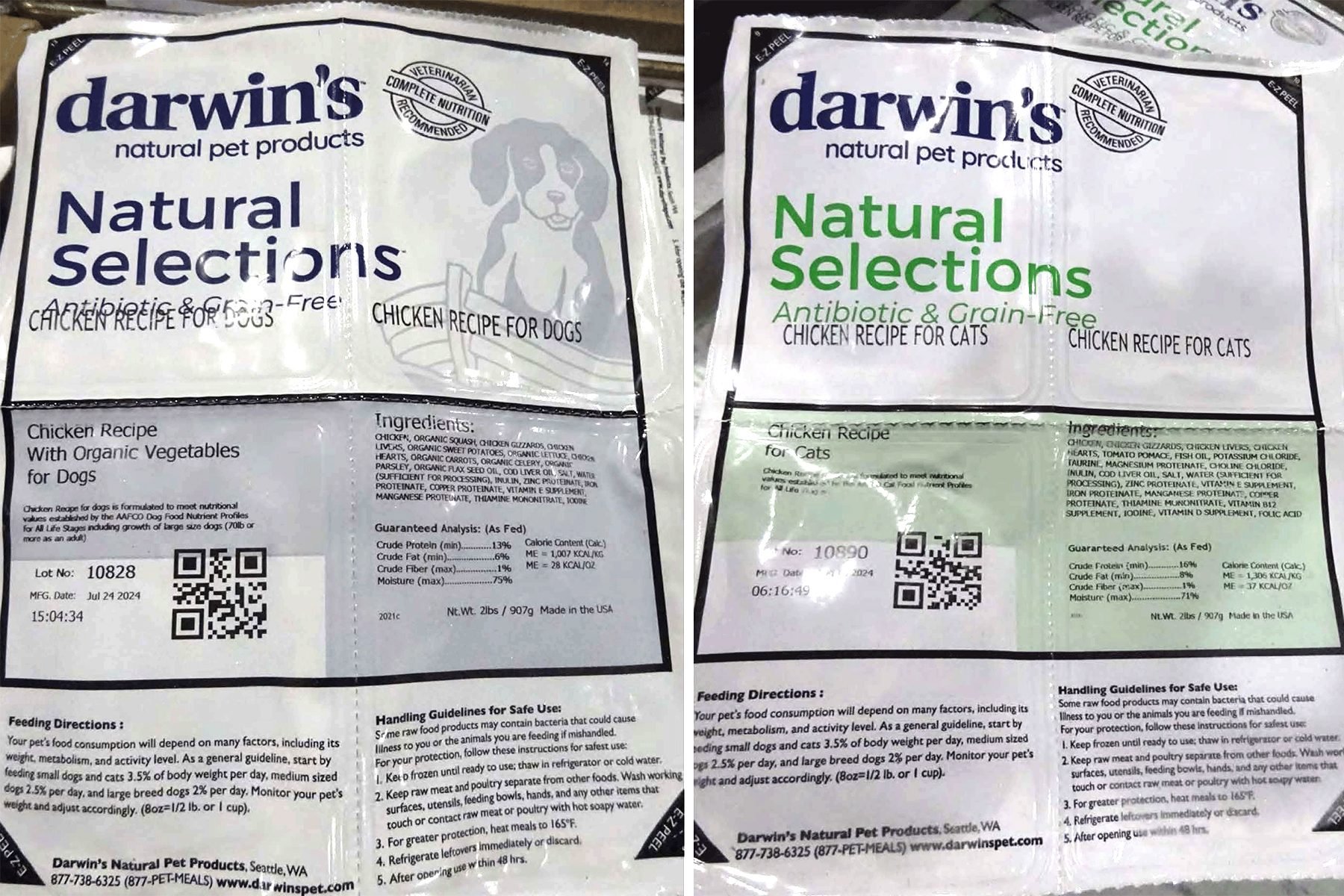 Darwin's raw food recall best sale